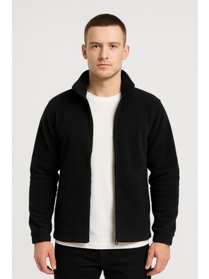 Parshey Erkek - Kadın Kalın Kışlık Tam Fermuarlı Regular Fit Polar Ceket