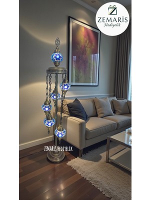 Zemaris Hediyelik El Yapımı Otantik Mozaik Lambader 6'lı