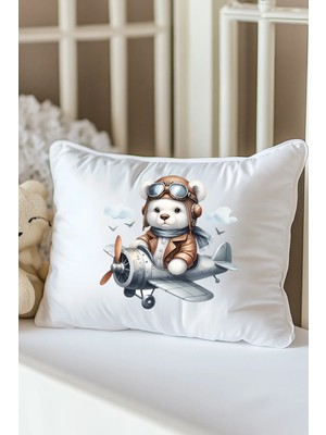 Moda Lime Isme Özel Baskılı Bebek Dolgulu Yastık