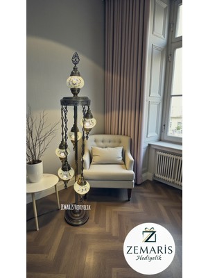 Zemaris Hediyelik El Yapımı Otantik Mozaik Lambader 6'lı