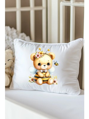 Moda Lime Isme Özel Baskılı Bebek Dolgulu Yastık