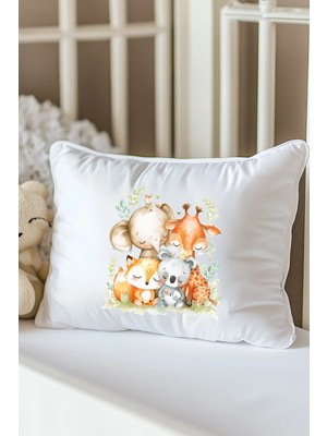 Moda Lime Isme Özel Baskılı Bebek Dolgulu Yastık