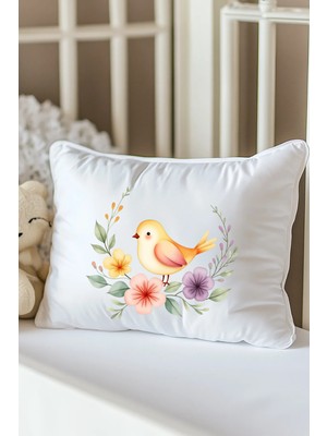 Moda Lime Isme Özel Baskılı Bebek Dolgulu Yastık