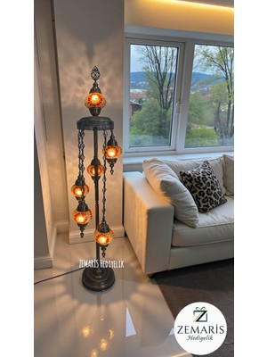 Zemaris Hediyelik El Yapımı Otantik Mozaik Lambader 6'lı