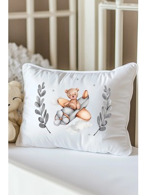 Moda Lime Isme Özel Baskılı Bebek Dolgulu Yastık