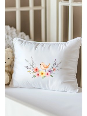 Moda Lime Isme Özel Baskılı Bebek Dolgulu Yastık