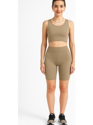 Rubby Tayt Crop Takım-Taş