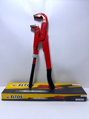 Eltos 1" Maşalı Boru Anahtarı – Ağır Hizmet Tipi, Krom-Vanadyum Çelik, Tırtıklı Ağız, Profesyonel Sıhhi Tesisat Boru Anahtarı