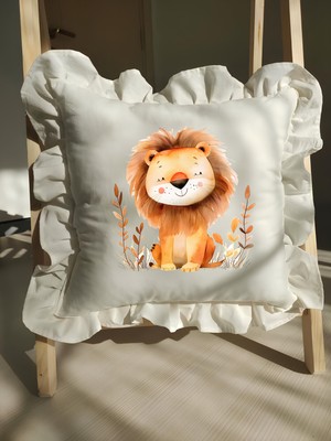 Moda Lime Bebek Fırfırlı Isme Özel Baskılı Yastık