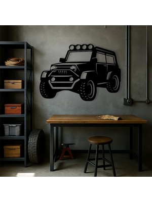 Ala Design 4x4 Efsanesi Temalı Ahşap Duvar Tablosu