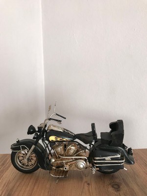 R&G Hediyelik Dekoratif Metal Siyah Motosiklet
