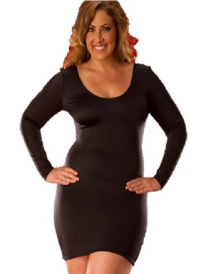 Büyük Beden Mini Elbise  BR031041