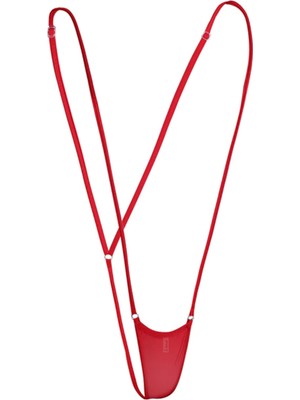 Kadın Kırmızı Askılı Fantezi G String Iç Çamaşırı