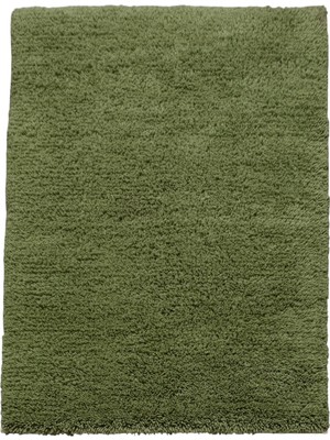 Kilim Antik Uzun Tüylü Shaggy Tülü Yün Halı 0472 - Yeni - Yeşil