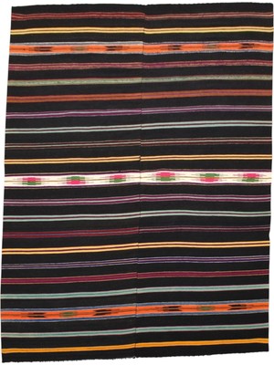 Kilim Antik El Dokuma Balıkesir Perde Yün Kilim 0488 - Yeni - Çok Renkli