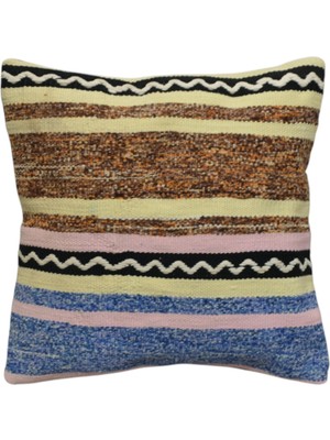 Kilim Antik El Dokuma Dekoratif Kilim Kırlent Yastık Kılıfı 0948 - Yeni - Çok Renkli