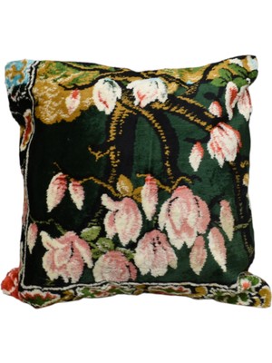 Kilim Antik Kadife Dokuma Dekoratif Kilim Kırlent Yastık Kılıfı 0968 - Yeni - Çok Renkli