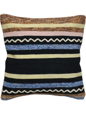 Kilim Antik El Dokuma Dekoratif Kilim Kırlent Yastık Kılıfı 0987 - Yeni - Çok Renkli