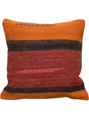 Kilim Antik El Dokuma Dekoratif Kilim Kırlent Yastık Kılıfı 0956 - Yeni - Çok Renkli