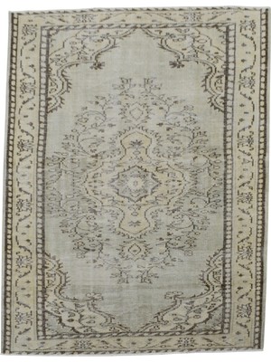 Kilim Antik El Dokuma Eskitme Yün Salon Halısı 0502 - Vintage - Çok Renkli