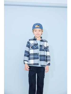 DeFacto Erkek Bebek Kareli Flanel Uzun Kollu Gömlek G4374A525WN