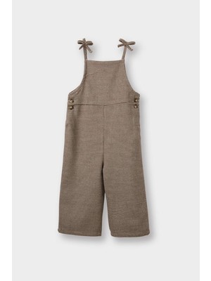 DeFacto Kareli Dokulu Askılı Tulum Kız Bebek G5315A525WN