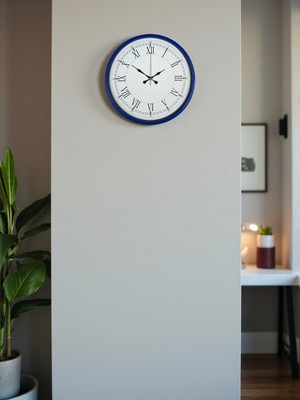 Norino Zentime 36 cm Lacivert Dekoratif Duvar Saati