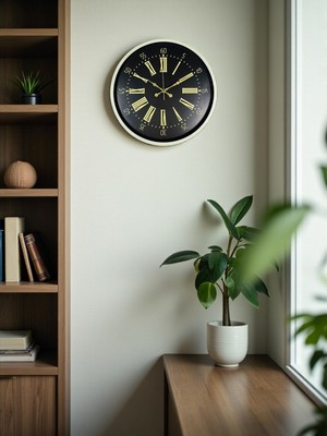 Norino 36 cm Krem Dekoratif Duvar Saati