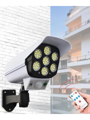 Misda Store Görünümlü Hareket Sensörlü Uzaktan Kumandalı Solar Bahçe Lambası Su Geçirmez Güvenlik Işığı