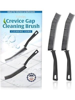 Misda Store 2 Adet Aralık Boşlukları Temizleme Fırçası, Temizlik Için Ince Sert Kıl Fırçası, Dar Alanlar Için Aralık Fırçası Temizleyici, Uzun Ömürlü Banyo Boşluğu Temizleme Fırçası, Çatlak Fırçası Mutfak ve