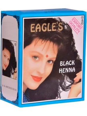 Eagle's Hena Hint Kınası Saç Boyası Siyah - Black Henna