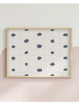 Fuart.Co Vintage Bulutlar Yatay Dijital Baskı Poster (Çerçevesiz) VIFU