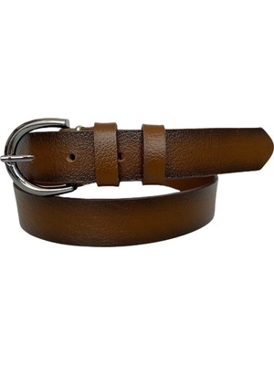 GoDeri  Deri Nikel Tokalı Tosado Kadın Kemeri, 3cm