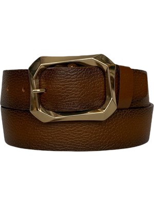 GoDeri  Deri, Gold Tokalı Tosado Kadın Kot Kemeri 4 cm