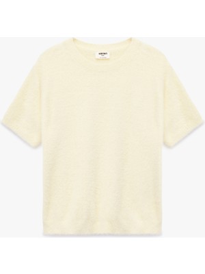 Koton Kısa Kollu Bisiklet Yaka Basic Triko Kazak