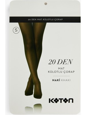 Koton 20 Den Mat Külotlu Çorap