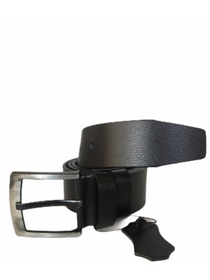 GoDeri Siyah Lüks Deri Kot, Spor Kemer 4.5 cm