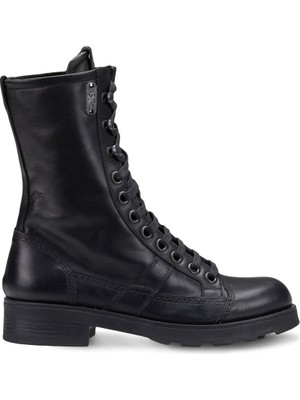 Kadın Çizme OXW002100 Oxs Frank 0021 Mıd D Leather Black