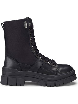 Kadın Bot OXW202601 Oxs Kyla 2026 Mıd W Leather/nylon Black