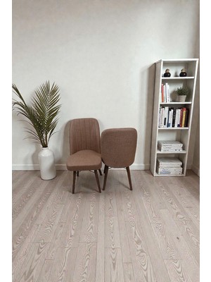 Baresmu Hasa 2 Adet Sandalye – Ahşap Ayaklı, Ergonomik, Rahat Oturumlu Modern Mutfak ve Yemek Sandalyesi