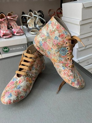 Bitangosu “adımlarımda Bahar” Bilekli Kadın Dans Botu Ayakkabısı