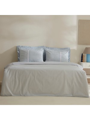 Karaca Home Luisa %100 Pamuk Çift Kişilik Nevresim Takımı Mavi