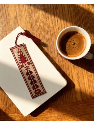 Zaytoon Filistin Nakışlı Kumaş Kitap Ayracı (Tatreez) 16X5 cm