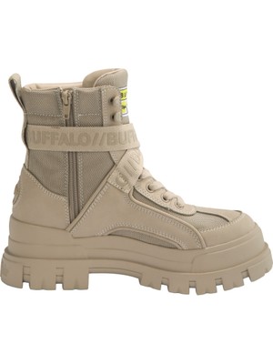 Kadın Oxford ( Klasik) 1622065 Buffalo Aspha Com1 - Vegan Nubuck/nylon - Beige