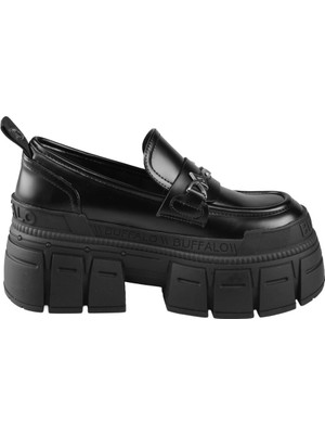 Kadın Oxford ( Klasik) 1624091 Buffalo Gospher Loafer Trıbal Black