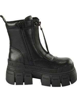 Kadın Bot 1622350 Buffalo Gospher Zıp Boot - Vegan Nappa - Black