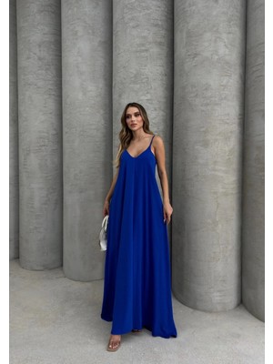 isiltikidsmoda Aerobin Uzun Elbise Saks Mavisi Pt