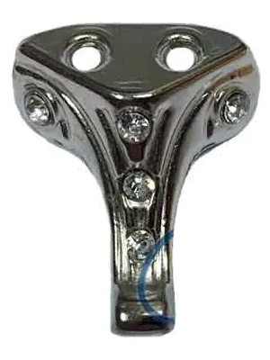 Skygo Moda Taşlı Ahşap, Mdf, Sunta Sandık Ayağı, Kutu Ayak 2,5 cm - Nikel