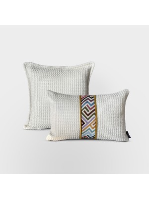Lidoma Home "woven" Bordür Detaylı Dekoratif Kırlent Set