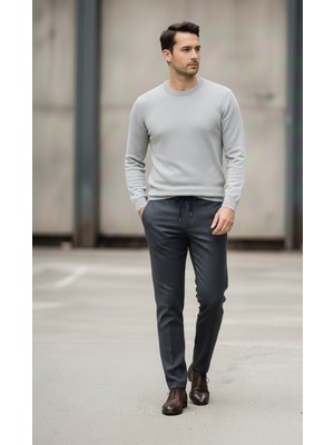 Kagi Gofre Çizgili Erkek Jogger Pantolon